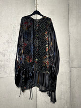 Load image into Gallery viewer, Drawstring Velvet Fringe Dress
