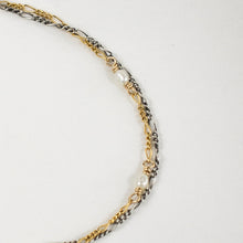Load image into Gallery viewer, Hand-Beaded Double Figaro Chain Bracelet