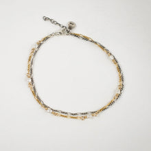 Load image into Gallery viewer, Hand-Beaded Double Figaro Chain Bracelet
