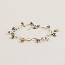 Load image into Gallery viewer, Mixed-Metal Seaweed Pods & Pearls Bracelet