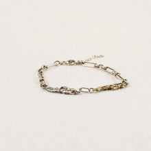 Load image into Gallery viewer, Mixed-Metal Seaweed Silver Bracelet