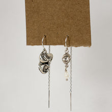 Load image into Gallery viewer, Silver Seaweed Pods & Pearl Arc Threader