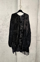 Load image into Gallery viewer, Drawstring Velvet Fringe Dress