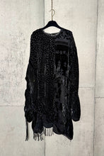 Load image into Gallery viewer, Drawstring Velvet Fringe Dress