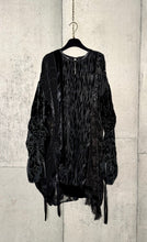 Load image into Gallery viewer, Drawstring Velvet Fringe Dress