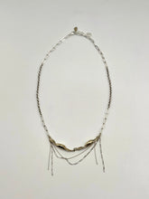 Load image into Gallery viewer, Brass Seaweed Tangled Tassel Necklace