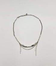 Load image into Gallery viewer, Silver Seaweed Tangled Tassel Necklace
