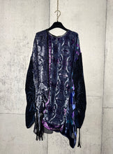 Load image into Gallery viewer, Drawstring Velvet Fringe Dress