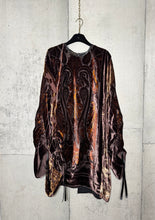 Load image into Gallery viewer, Drawstring Velvet Fringe Dress