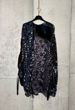 Load image into Gallery viewer, Drawstring Velvet Fringe Dress