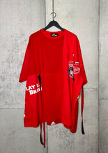 Load image into Gallery viewer, Mixed Print Oversized T-Shirt Dress