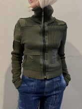 Load image into Gallery viewer, Army Zip Up Sweater