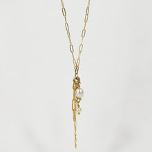 Load image into Gallery viewer, Drop-Chain & Pearl Necklace