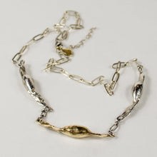 Load image into Gallery viewer, Mixed-Metal Triple Seaweed Pod Necklace