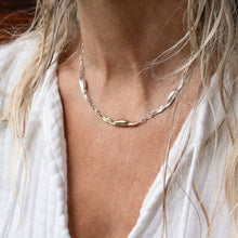 Load image into Gallery viewer, Mixed-Metal Triple Seaweed Pod Necklace