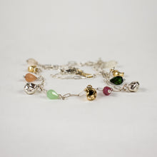 Load image into Gallery viewer, Mixed-Metal Seaweed Pods & Beads Necklace