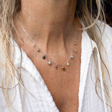 Load image into Gallery viewer, Mixed-Metal Seaweed Pods & Beads Necklace