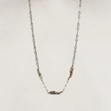 Load image into Gallery viewer, Mixed-Metal Triple Seaweed Silver Necklace