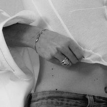 Load image into Gallery viewer, Mixed-Metal Seaweed Silver Bracelet