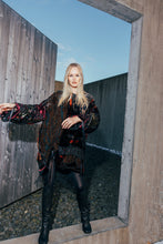 Load image into Gallery viewer, Drawstring Velvet Fringe Dress