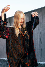 Load image into Gallery viewer, Drawstring Velvet Fringe Dress