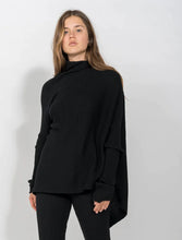 Load image into Gallery viewer, Merino Wool Knit Draped Jumper