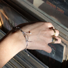 Load image into Gallery viewer, Seed & Pearl Tangled Chain Silver Bracelet