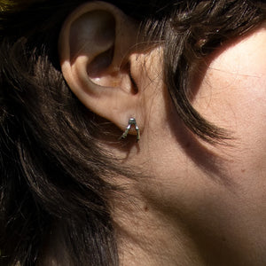 Small Double Branch Stud Earrings