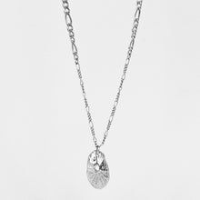 Load image into Gallery viewer, Silver Keyhole Shell Mixed-Chain Necklace