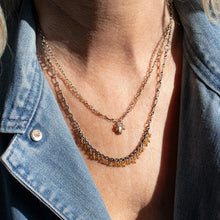 Load image into Gallery viewer, Silver Bead Fringe Necklace