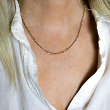 Load image into Gallery viewer, Double Hand-Beaded Figaro Chain Necklace