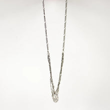 Load image into Gallery viewer, Silver/Brass Keyhole Shell Tangled Chain Necklace