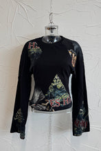 Load image into Gallery viewer, Metal Longsleeve Corset Top