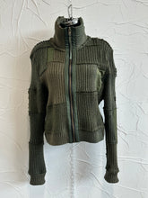 Load image into Gallery viewer, Army Zip Up Sweater