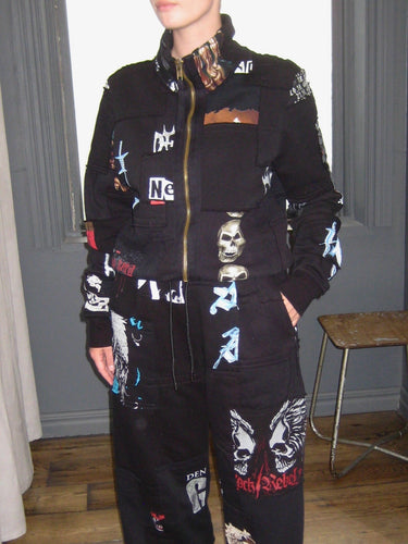 Metal Zip Up Sweater