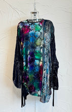 Load image into Gallery viewer, Drawstring Velvet Fringe Dress