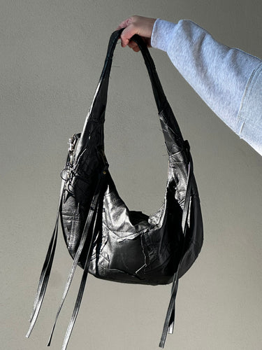 Leather Patchwork Shoulder Bag