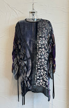 Load image into Gallery viewer, Drawstring Velvet Fringe Dress