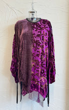 Load image into Gallery viewer, Drawstring Velvet Fringe Dress