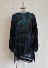Load image into Gallery viewer, Drawstring Velvet Fringe Dress