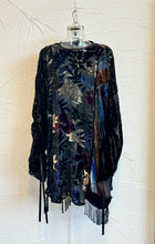 Load image into Gallery viewer, Drawstring Velvet Fringe Dress