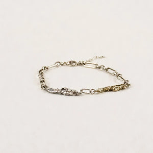 Mixed-Metal Seaweed Silver Bracelet