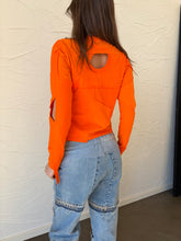 Load image into Gallery viewer, Cut Out Patchwork Fitted Top