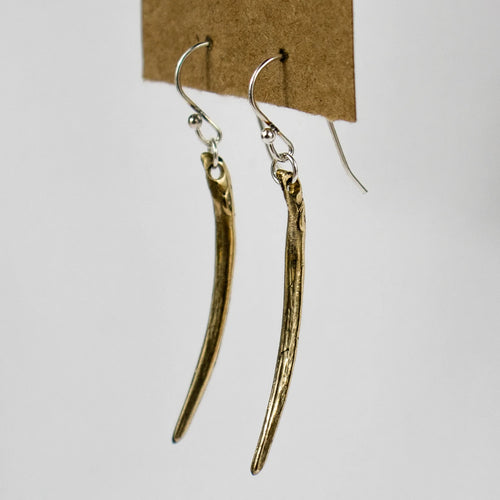 Medium Fish Bone Arc Earrings