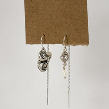 Load image into Gallery viewer, Silver Seaweed Pods &amp; Pearl Arc Threader