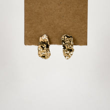 Load image into Gallery viewer, Brass Wave Seaweed Stud