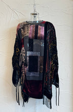 Load image into Gallery viewer, Drawstring Velvet Fringe Dress