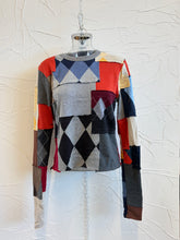 Load image into Gallery viewer, Fitted Argyle Sweater