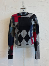 Load image into Gallery viewer, Fitted Argyle Sweater