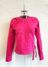 Load image into Gallery viewer, Cut Out Patchwork Fitted Top